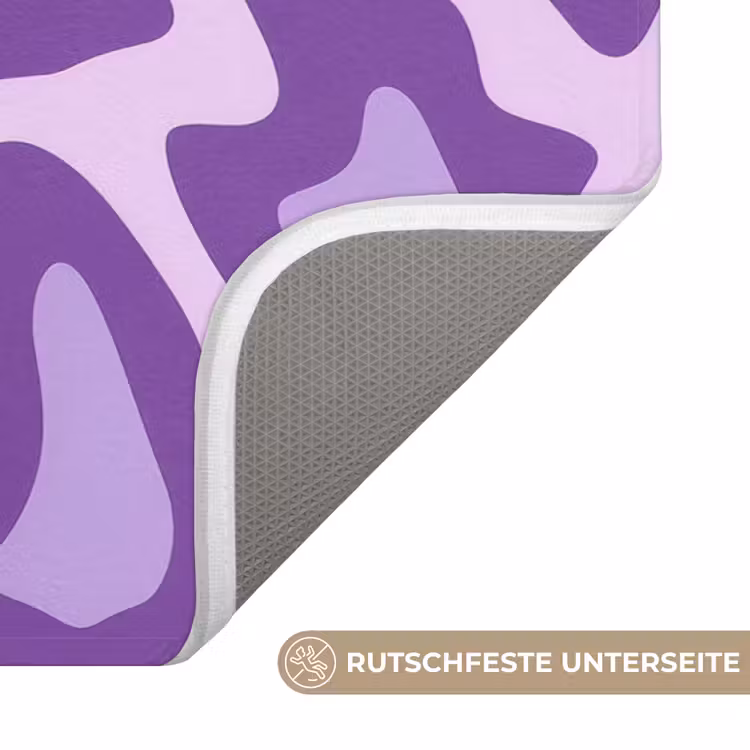 WC Vorleger - Lila – Abstrakt – Leopard – Flecken – Groovy – Muster — 3