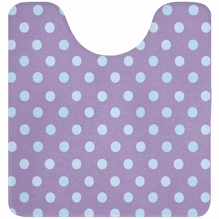 WC Vorleger - Lila – Blau – Geometrisch – Punkte – Polka Dot – Muster — 1