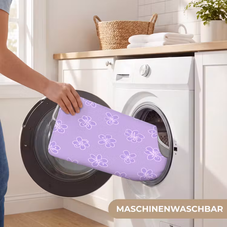 WC Vorleger - Lila – Botanisch – Blumen – Handgezeichnet – Muster — 7
