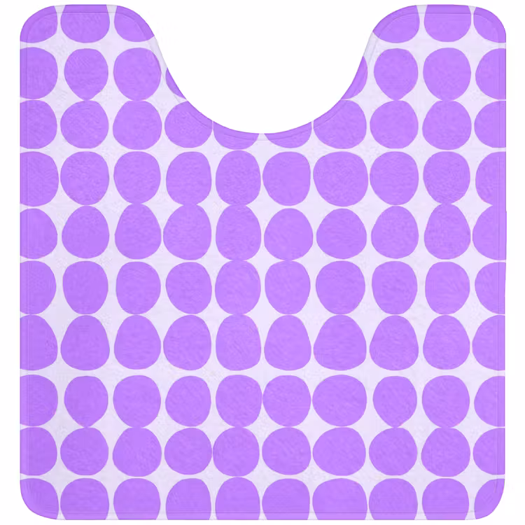 WC Vorleger - Lila – Geometrisch – Punkte – Polka Dot – Muster — 1