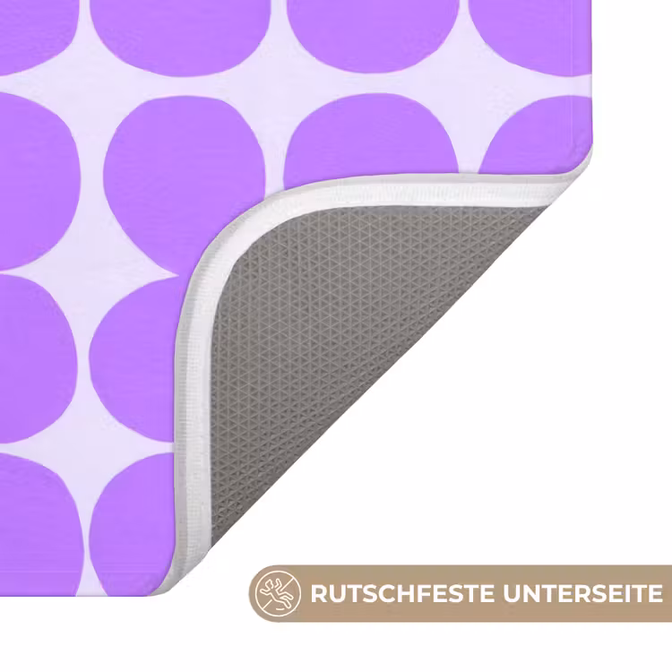 WC Vorleger - Lila – Geometrisch – Punkte – Polka Dot – Muster — 3
