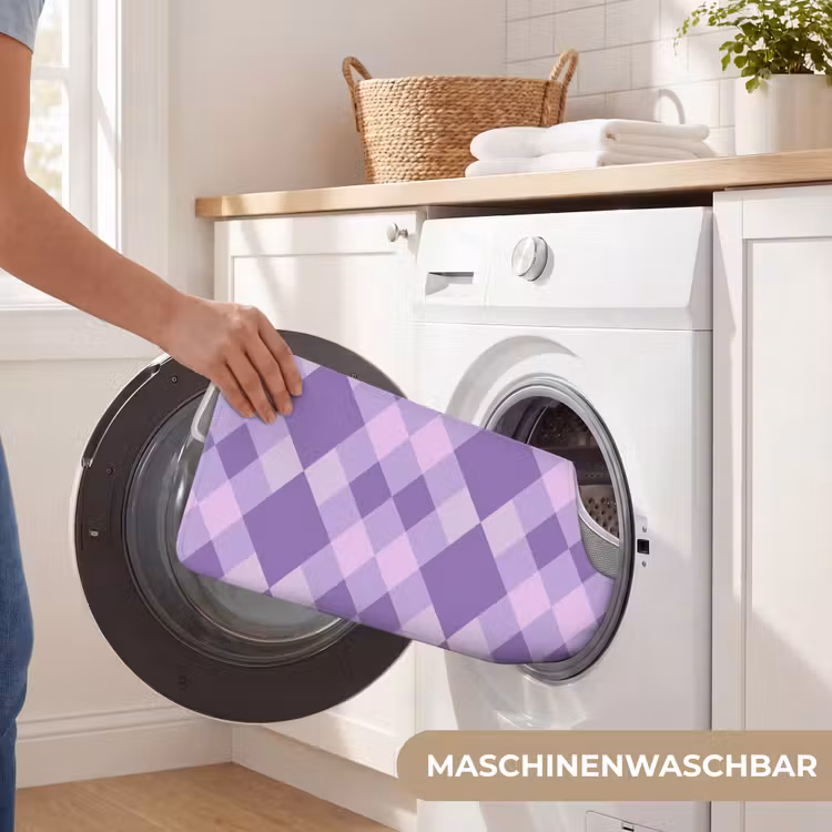 WC Vorleger - Lila – Geometrisch – Rauten – Argyle – Muster — 7