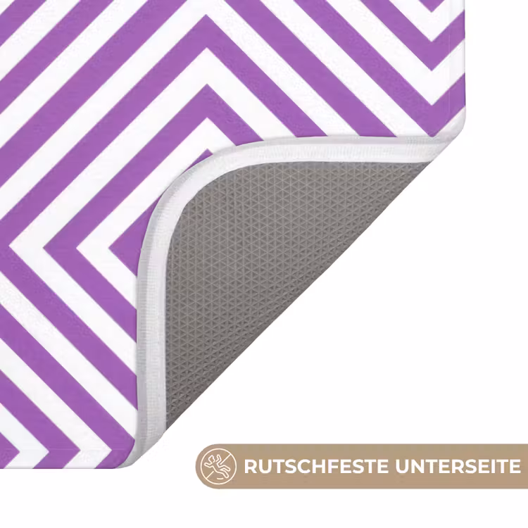 WC Vorleger - Lila – Geometrisch – Rauten – Konzentrisch – Muster — 3