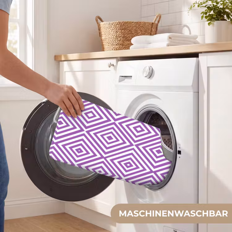 WC Vorleger - Lila – Geometrisch – Rauten – Konzentrisch – Muster — 7