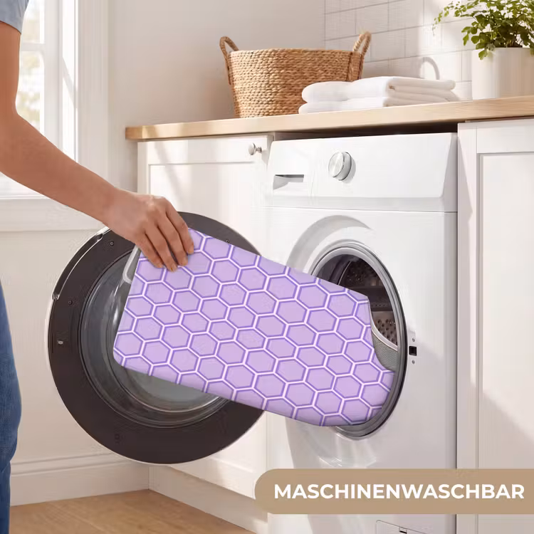 WC Vorleger - Lila – Geometrisch – Wabenmuster – Bienenwabe – Muster — 7