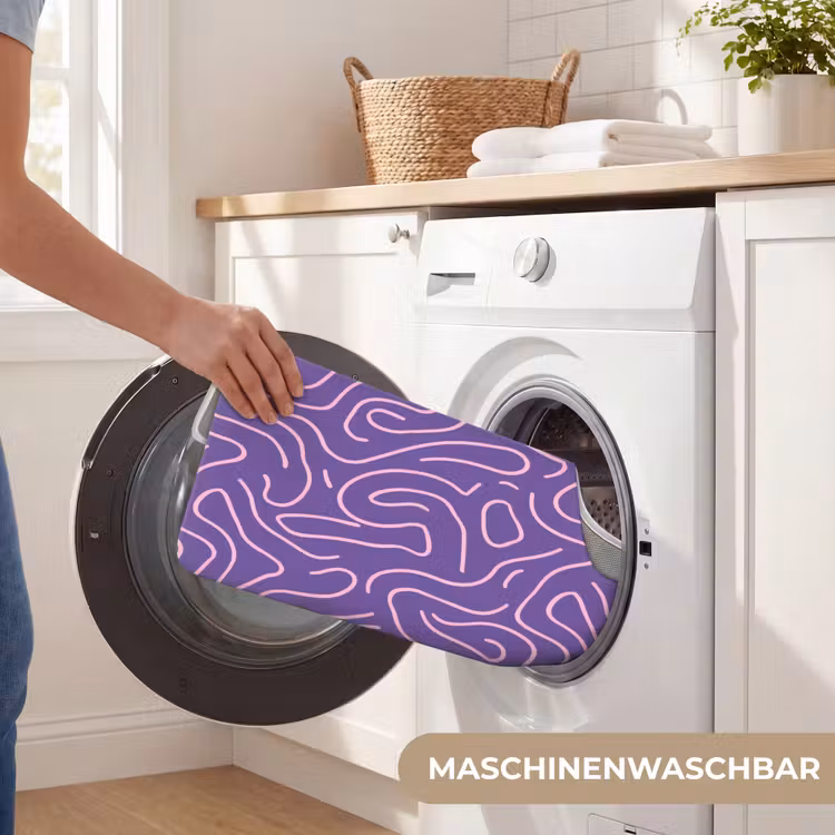 WC Vorleger - Lila – Rosa – Abstrakt – Linien – Labyrinth – Muster — 7