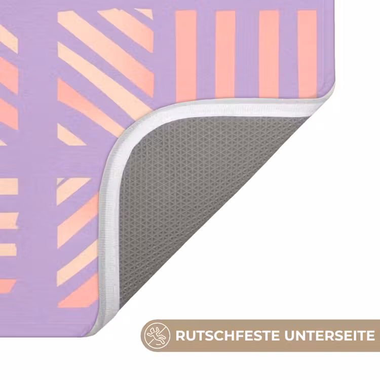 WC Vorleger - Lila – Rosa – Geometrisch – Streifen – Blöcke – Muster — 3
