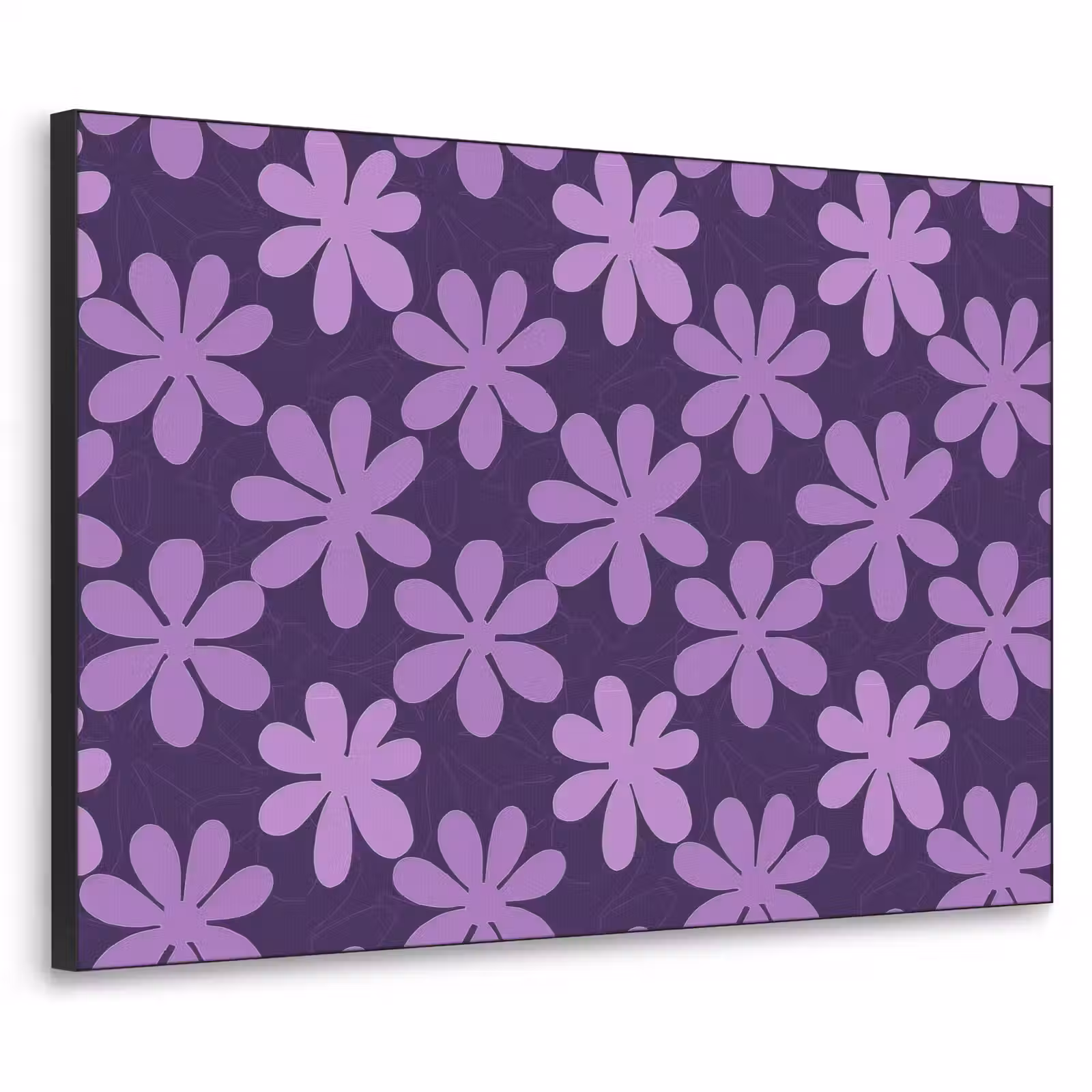 Art Frame - Lila – Botanisch – Blumen – Retro – Muster — 1
