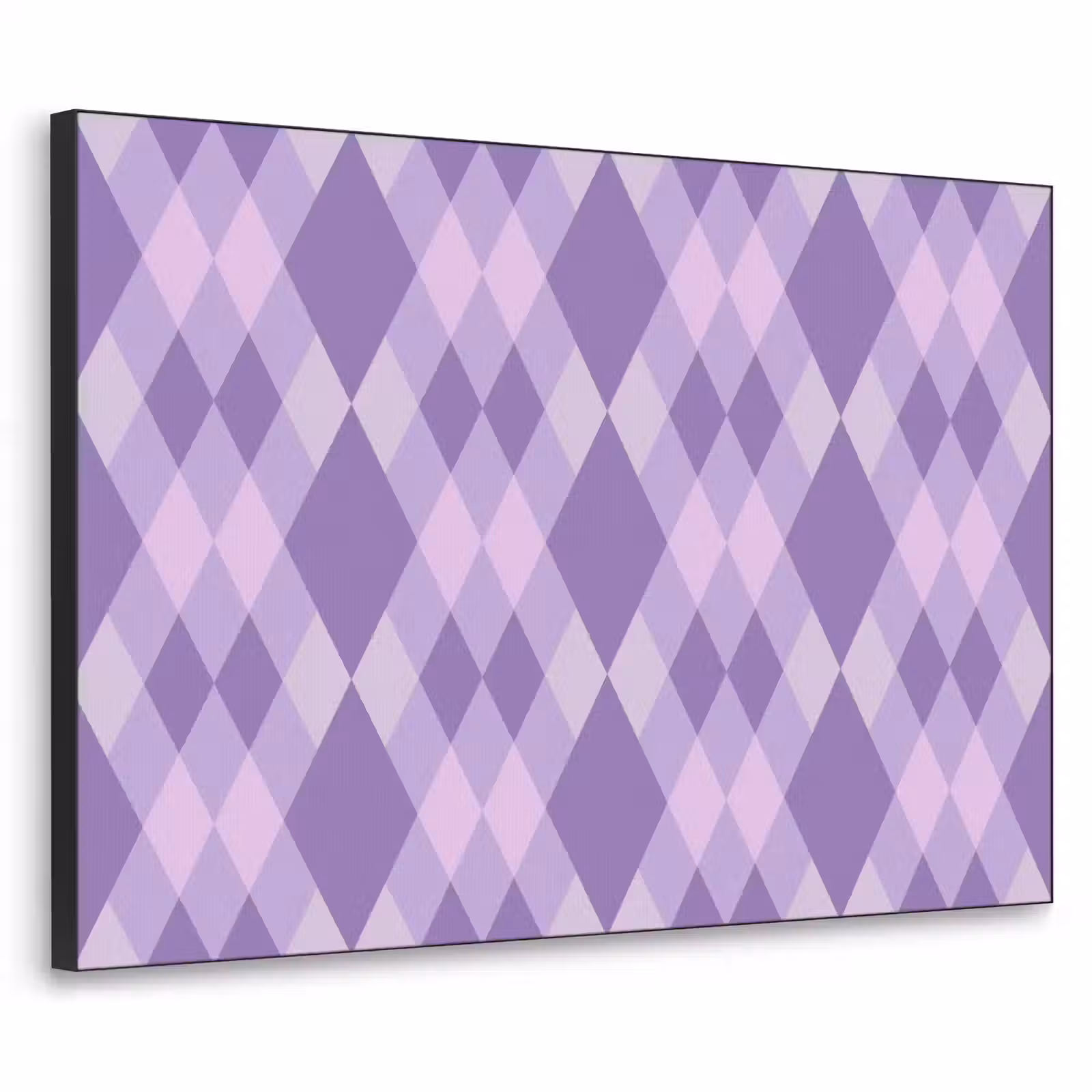 Art Frame - Lila – Geometrisch – Rauten – Argyle – Muster — 1