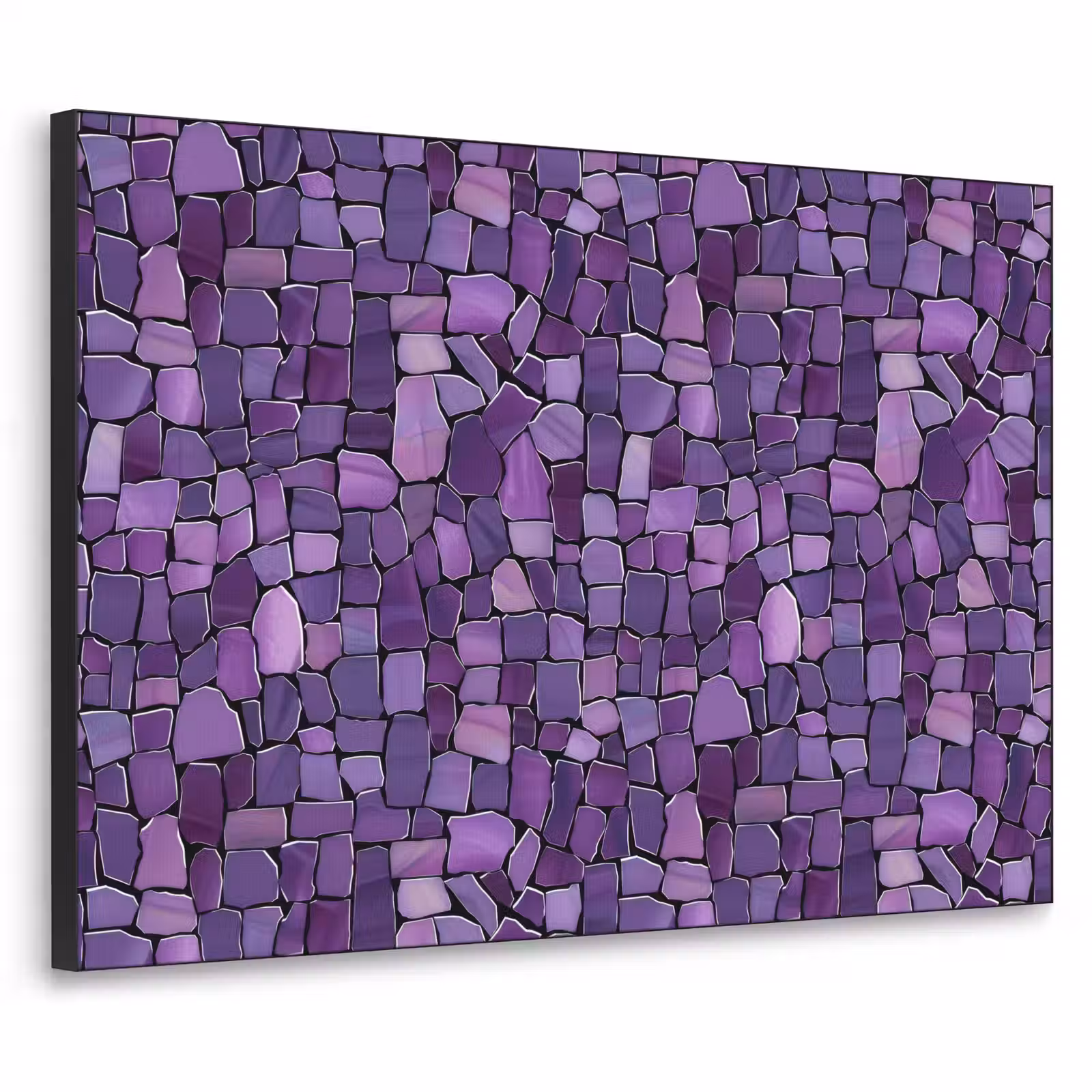 Art Frame - Lila – Mosaik – Scherben – Stein – Muster — 1