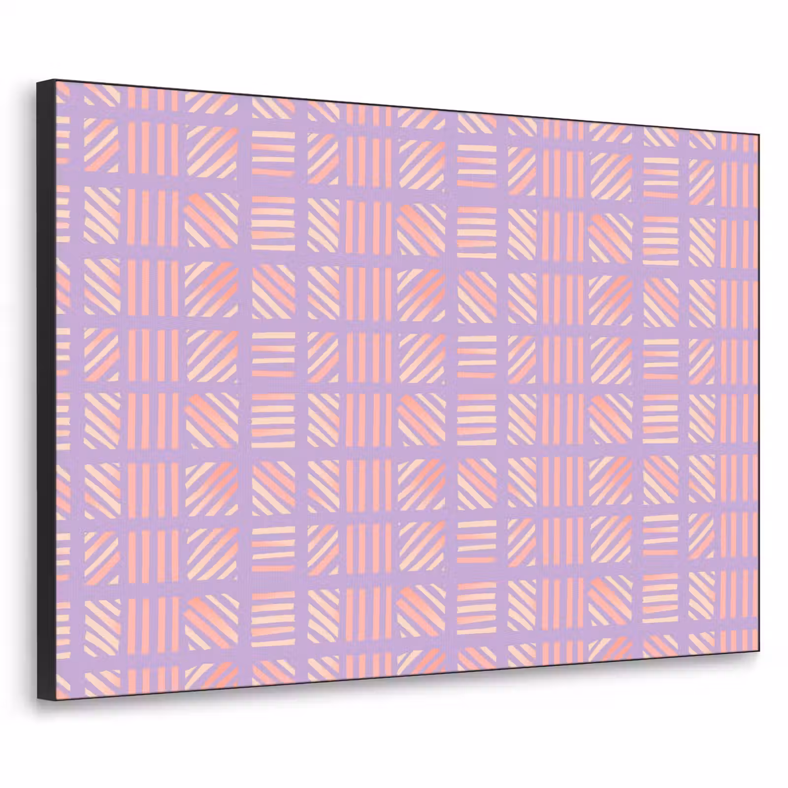 Art Frame - Lila – Rosa – Geometrisch – Streifen – Blöcke – Muster — 1