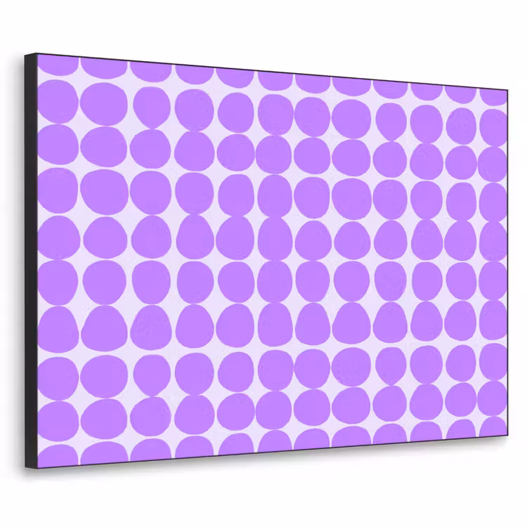 Art Frame - Lila – Geometrisch – Punkte – Polka Dot – Muster — 1