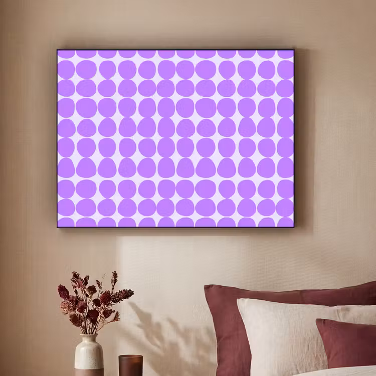 Art Frame - Lila – Geometrisch – Punkte – Polka Dot – Muster — 2