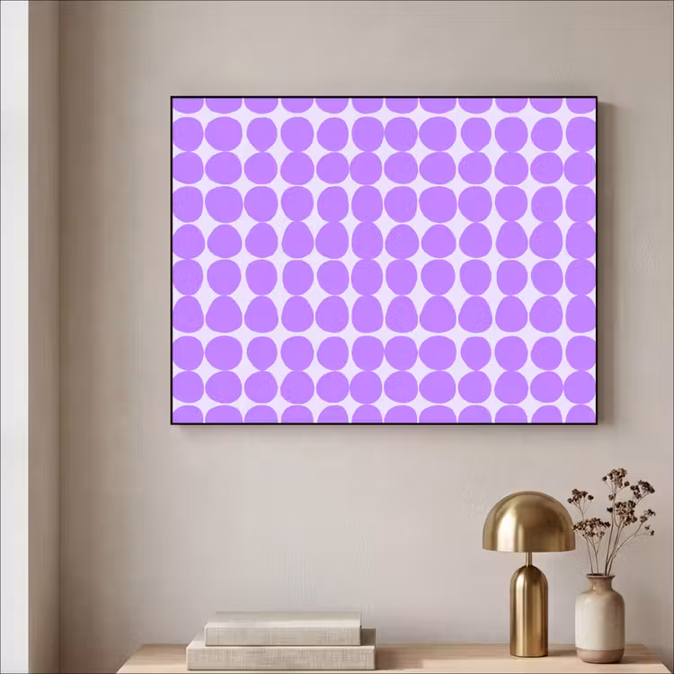 Art Frame - Lila – Geometrisch – Punkte – Polka Dot – Muster — 4