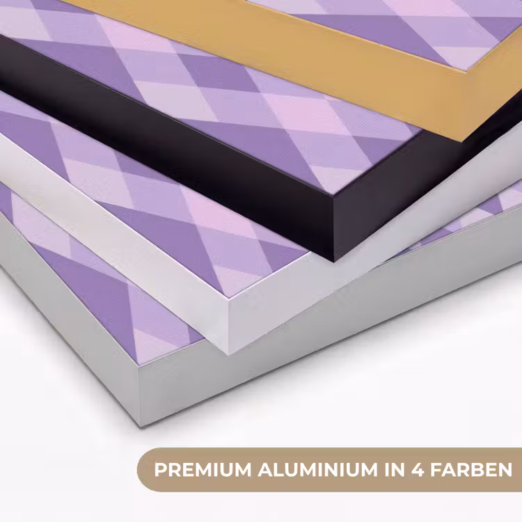 Art Frame - Lila – Geometrisch – Rauten – Argyle – Muster — 5