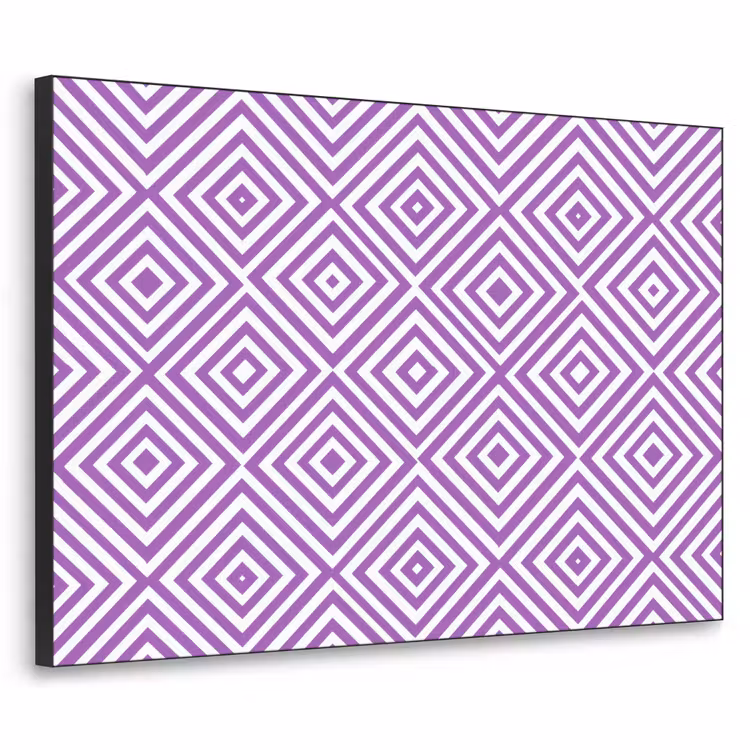 Art Frame - Lila – Geometrisch – Rauten – Konzentrisch – Muster — 1