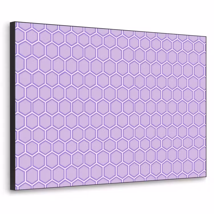 Art Frame - Lila – Geometrisch – Wabenmuster – Bienenwabe – Muster — 1