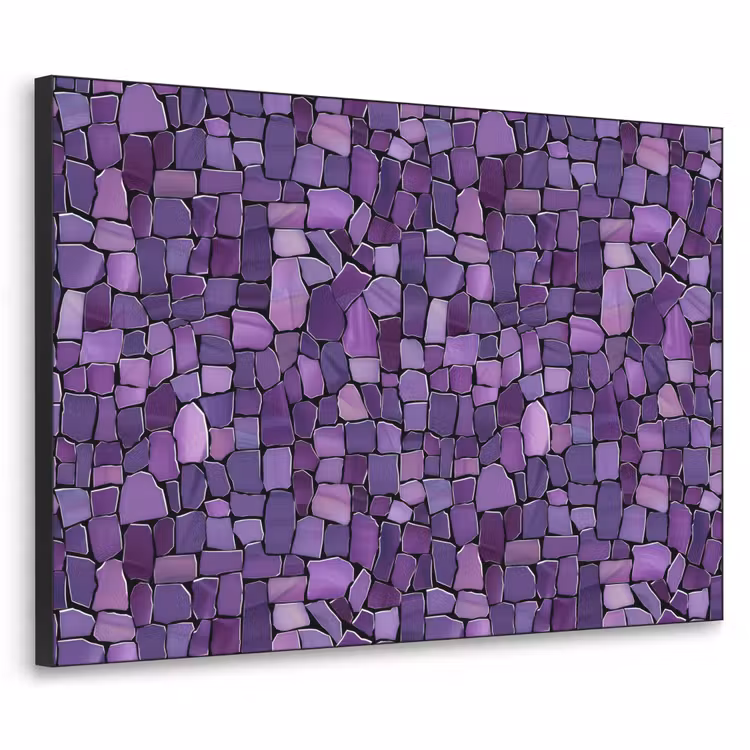 Art Frame - Lila – Mosaik – Scherben – Stein – Muster — 1