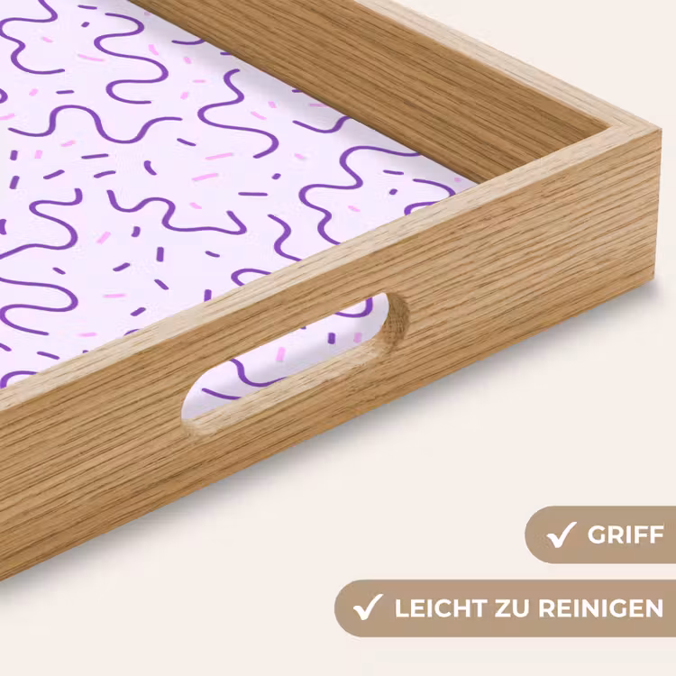 Tablett - Lila – Abstrakt – Memphis – Retro – Sprenkel – Muster — 5