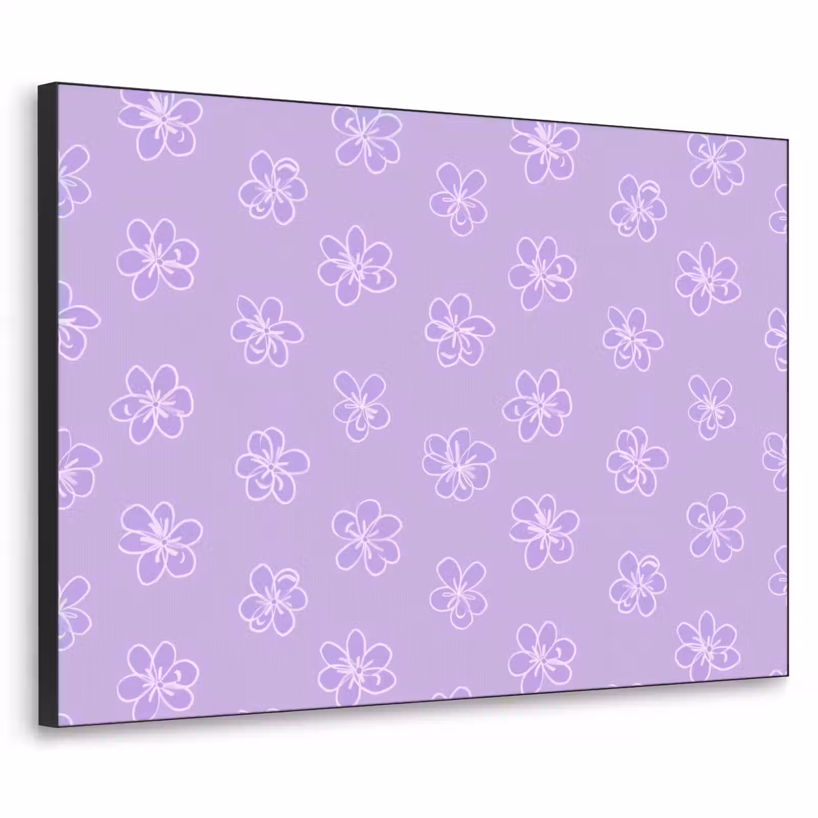 Art Frame - Lila – Botanisch – Blumen – Handgezeichnet – Muster — 1