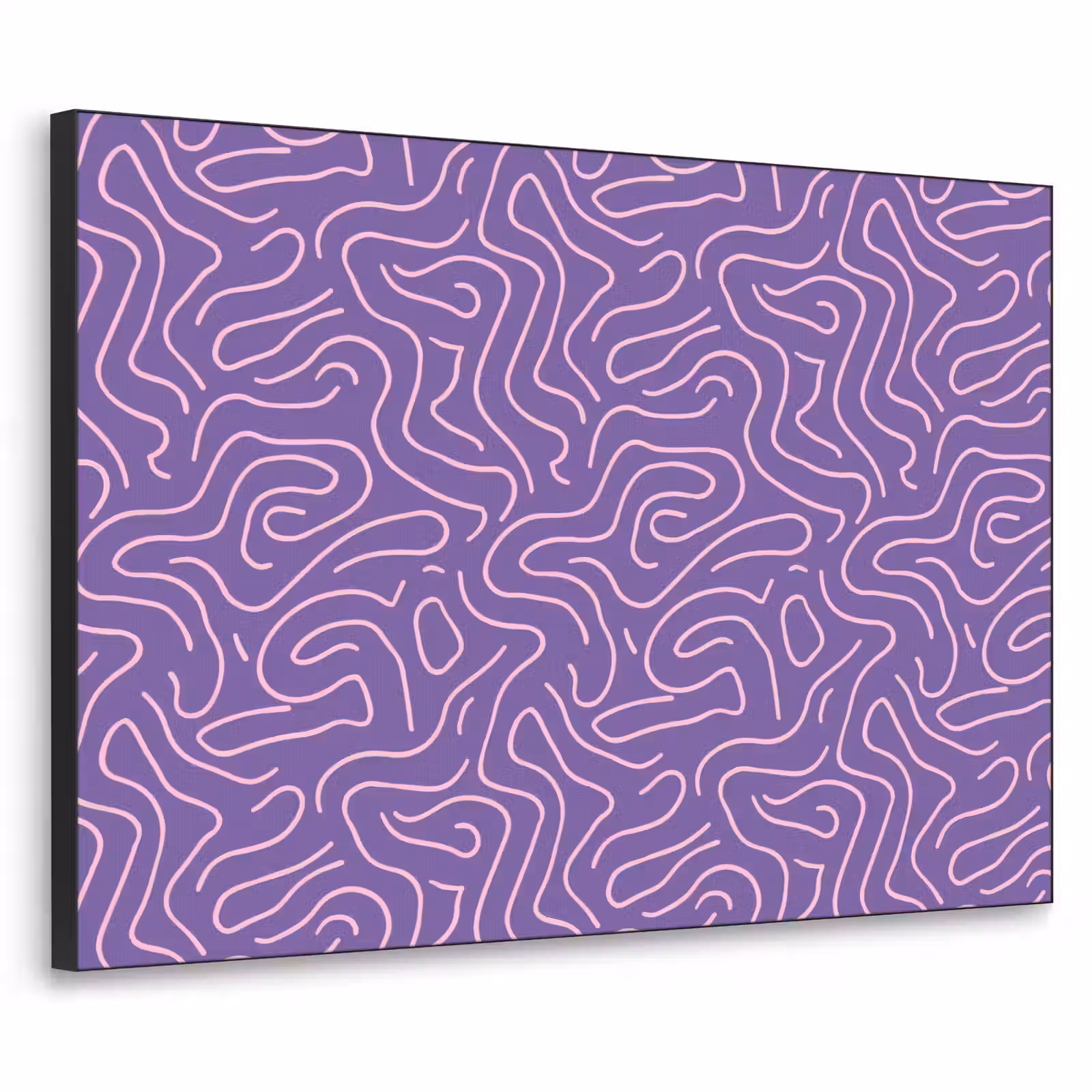 Art Frame - Lila – Rosa – Abstrakt – Linien – Labyrinth – Muster — 1
