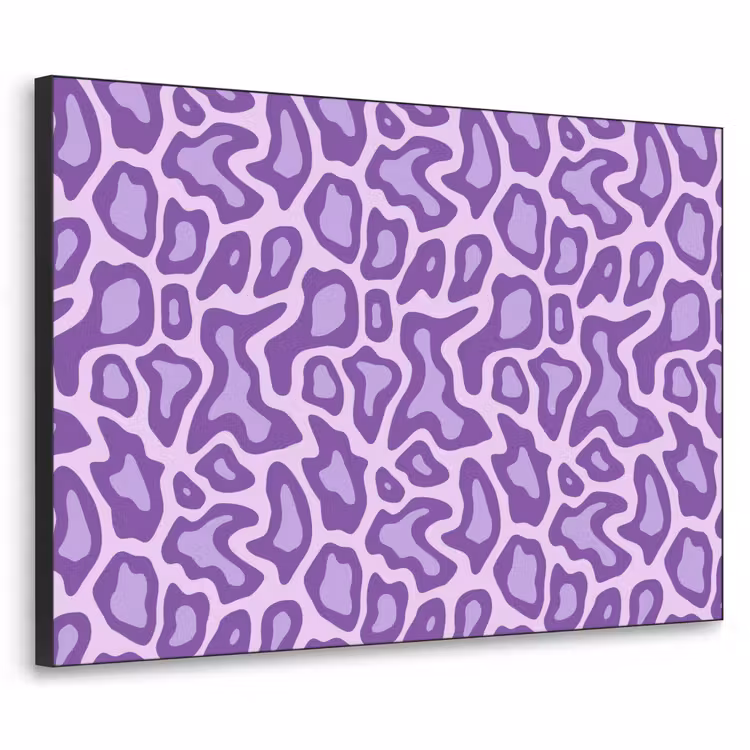 Art Frame - Lila – Abstrakt – Leopard – Flecken – Groovy – Muster — 1