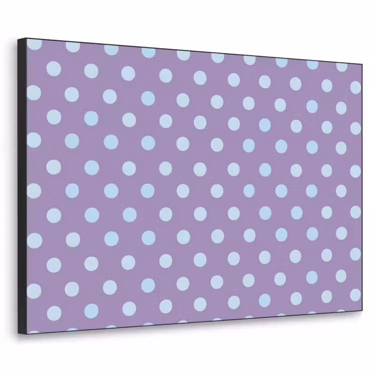Art Frame - Lila – Blau – Geometrisch – Punkte – Polka Dot – Muster — 1