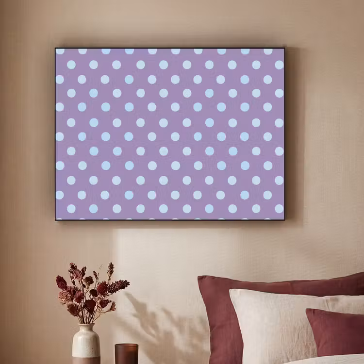 Art Frame - Lila – Blau – Geometrisch – Punkte – Polka Dot – Muster — 2