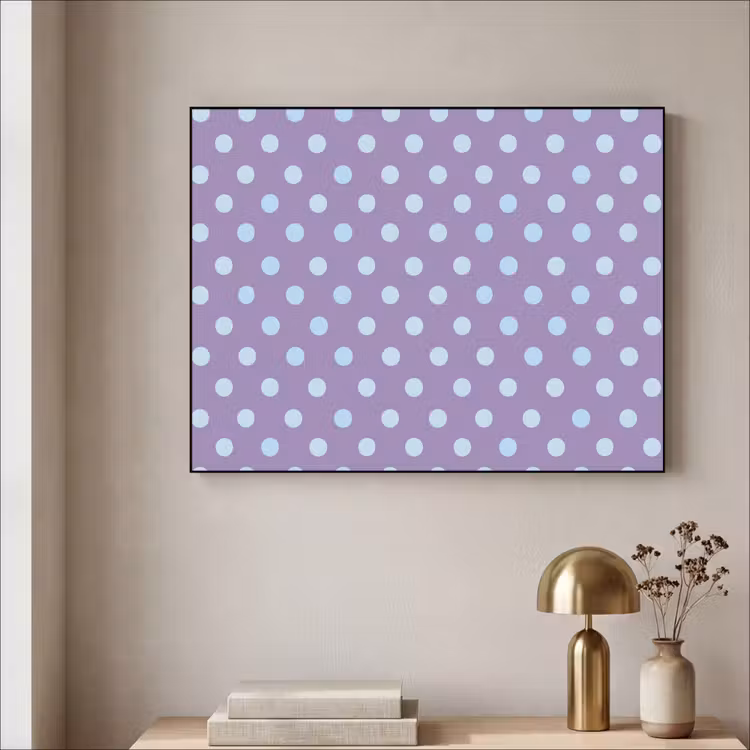 Art Frame - Lila – Blau – Geometrisch – Punkte – Polka Dot – Muster — 4