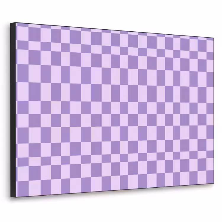 Art Frame - Lila – Geometrisch – Schachbrettmuster – Blöcke – Muster — 1