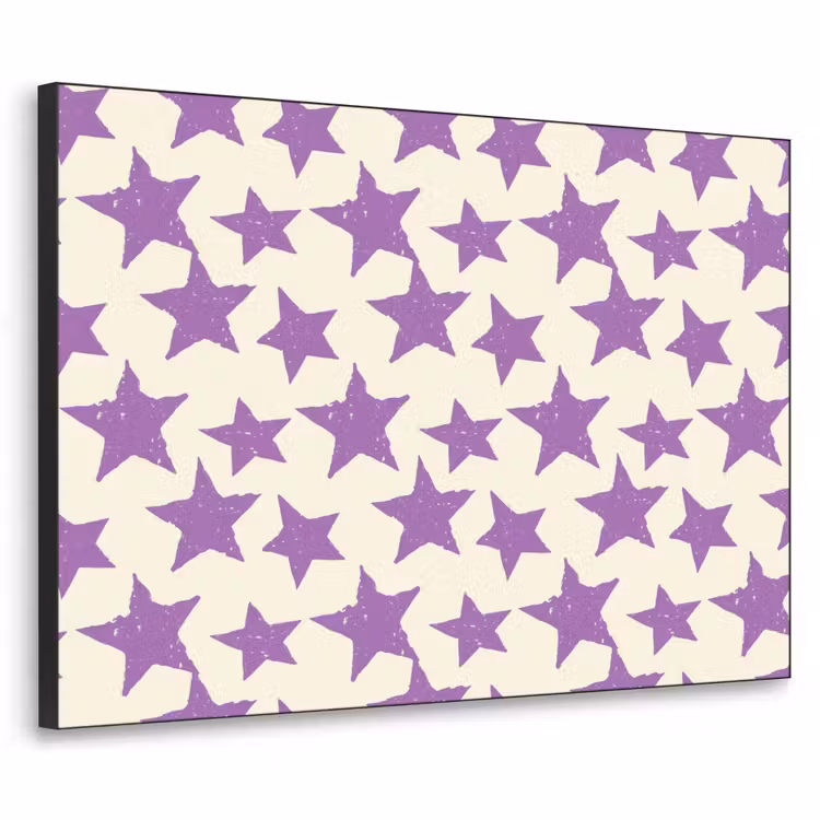 Art Frame - Lila – Geometrisch – Sterne – Stempel – Muster — 1