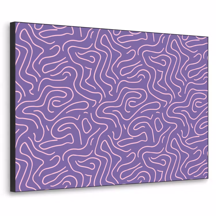 Art Frame - Lila – Rosa – Abstrakt – Linien – Labyrinth – Muster — 1