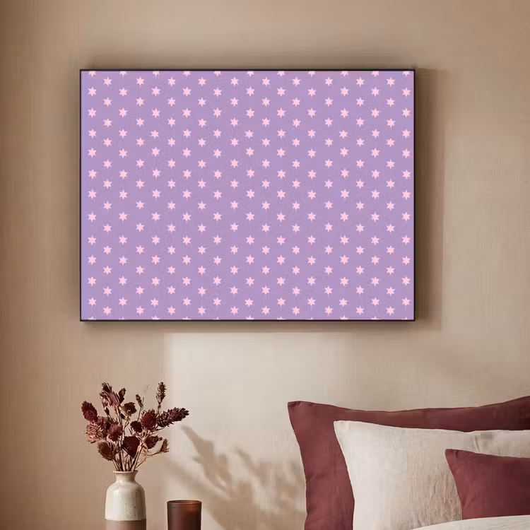Art Frame - Lila – Rosa – Sterne – Geometrisch – Muster — 2