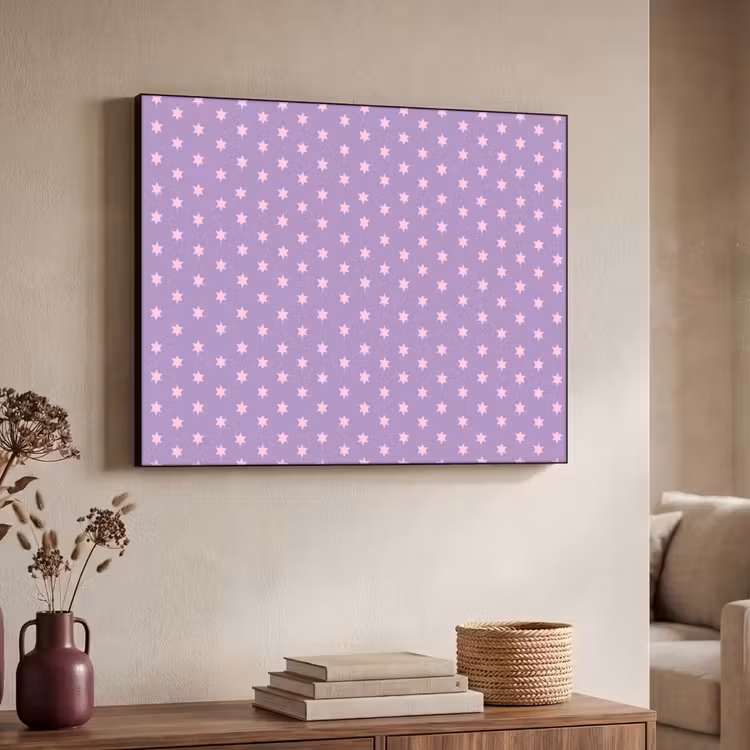 Art Frame - Lila – Rosa – Sterne – Geometrisch – Muster — 3