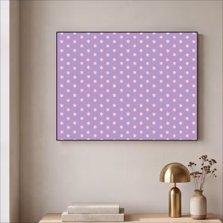 Art Frame - Lila – Rosa – Sterne – Geometrisch – Muster — 4