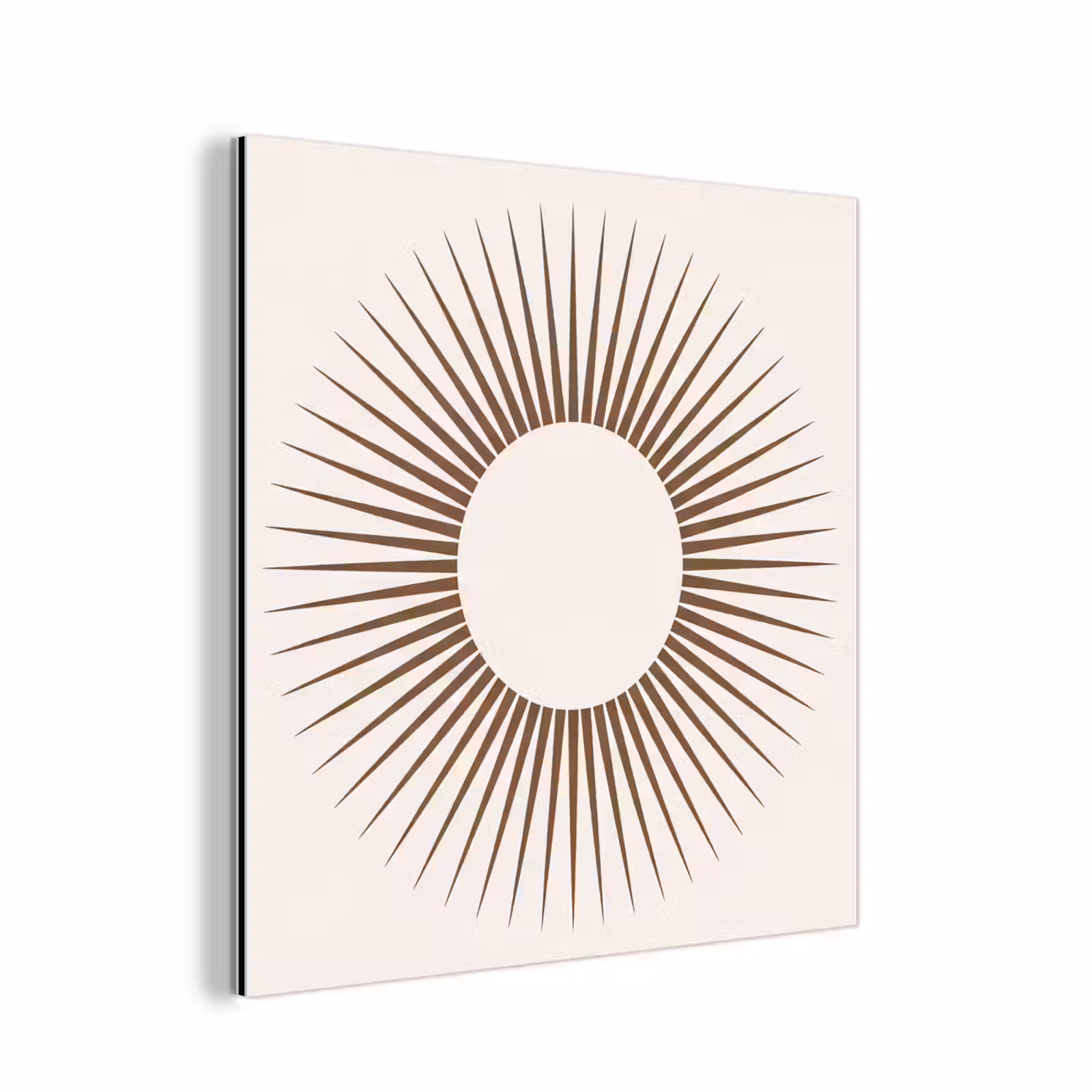 Alu-Dibond-Bild - Zusammenfassung – Sonne – Symbol – Modern – Beige — 1