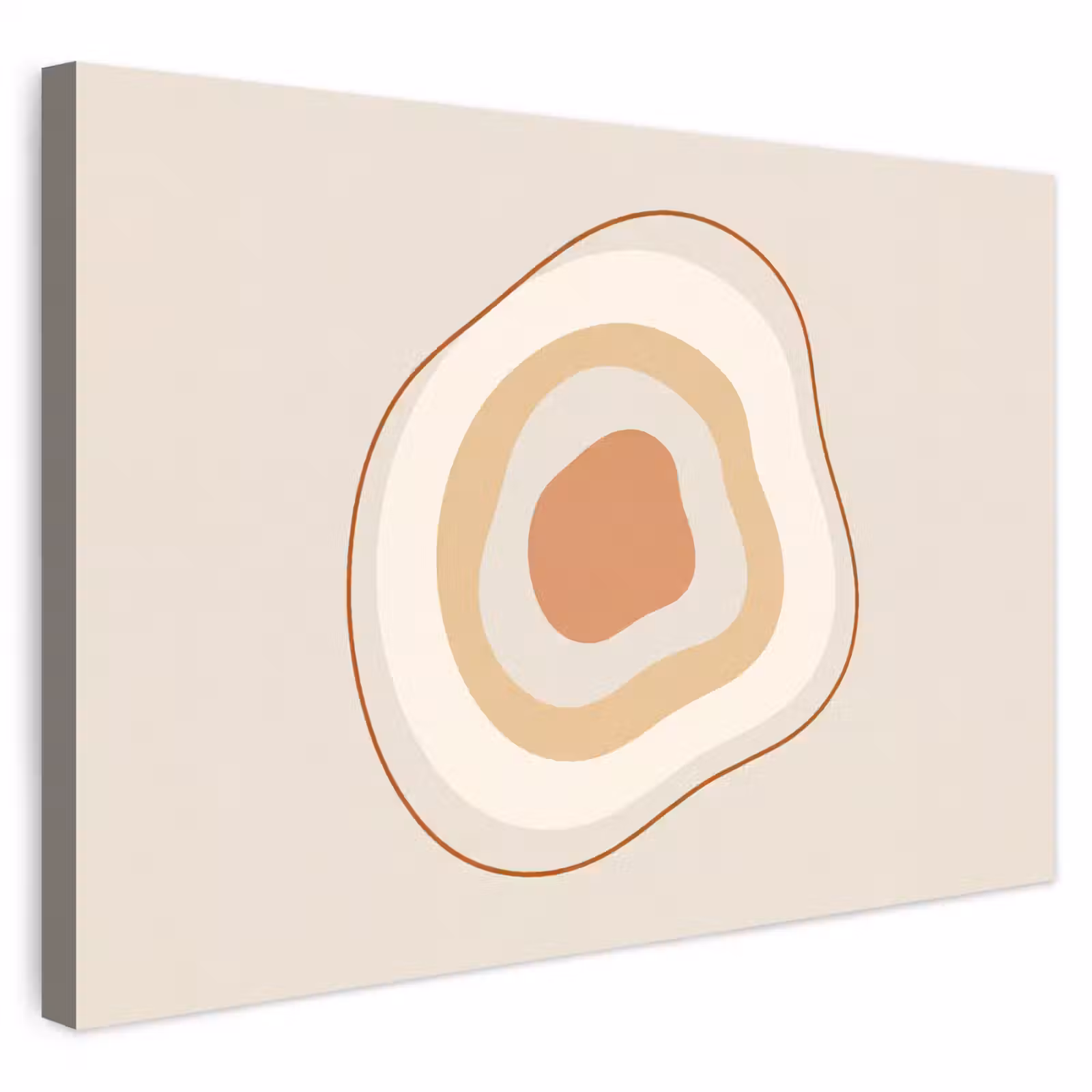 Outdoor Leinwand - Abstrakt – Organisch – Modern – Beige – Kunst — 1