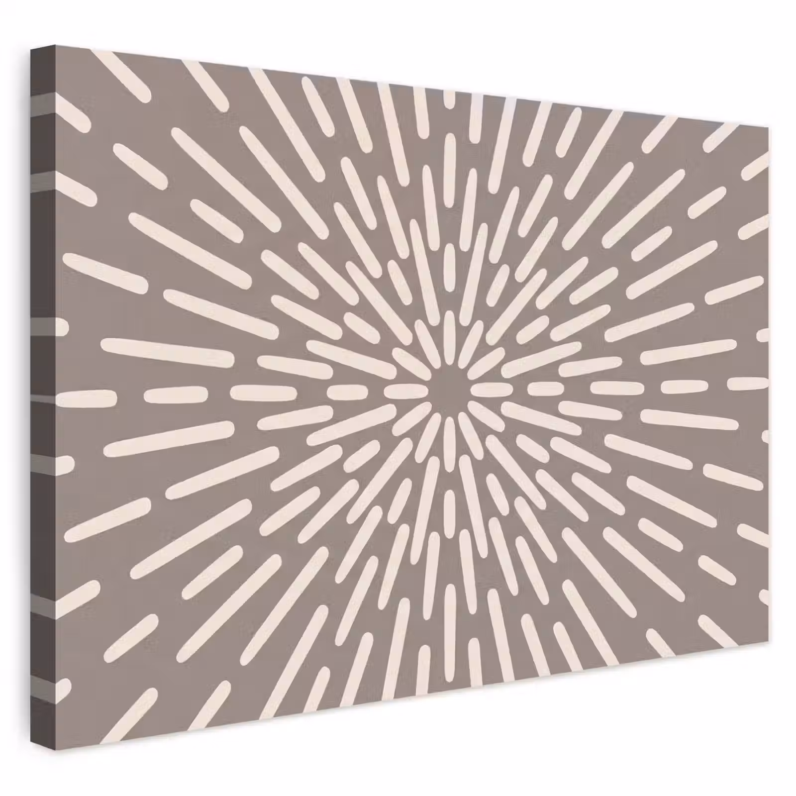 Outdoor Leinwand - Muster – Strahlen – Abstrakt – Modern – Grau — 1