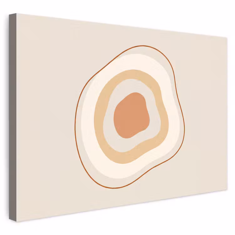 Outdoor Leinwand - Abstrakt – Organisch – Modern – Beige – Kunst — 1
