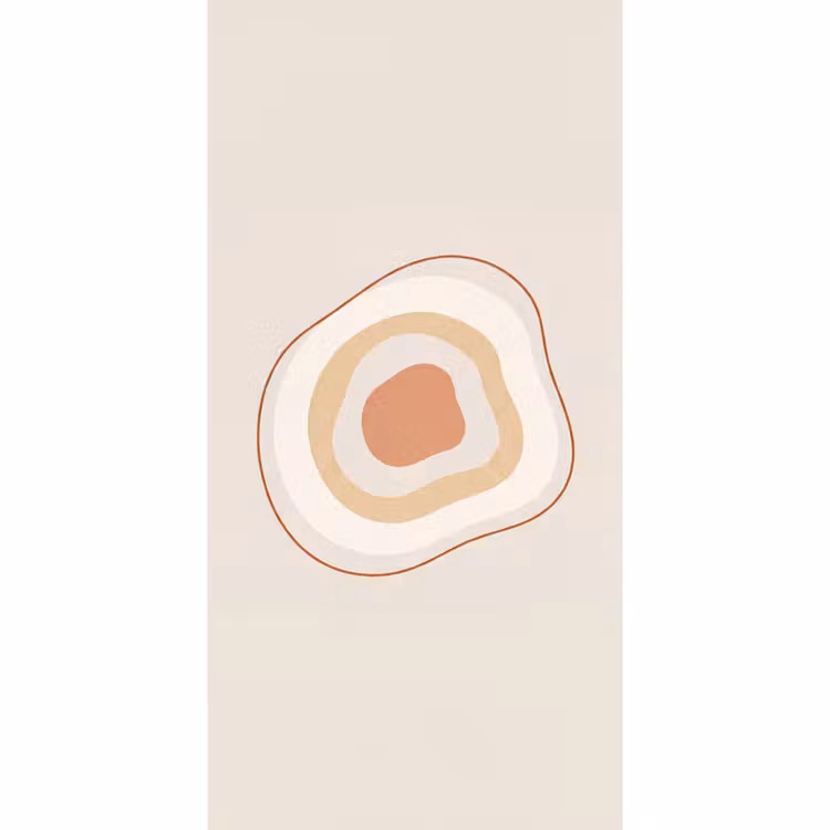 Tapete - Abstrakt – Organisch – Modern – Beige – Kunst — 2