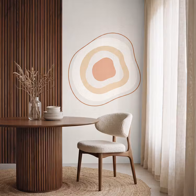 Tapete - Abstrakt – Organisch – Modern – Beige – Kunst — 4