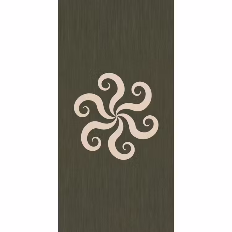 Tapete - Muster – Spirale – Abstrakt – Modern – Grün — 2