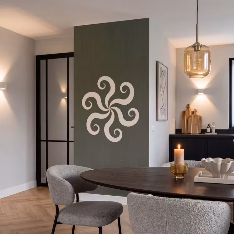 Tapete - Muster – Spirale – Abstrakt – Modern – Grün — 5