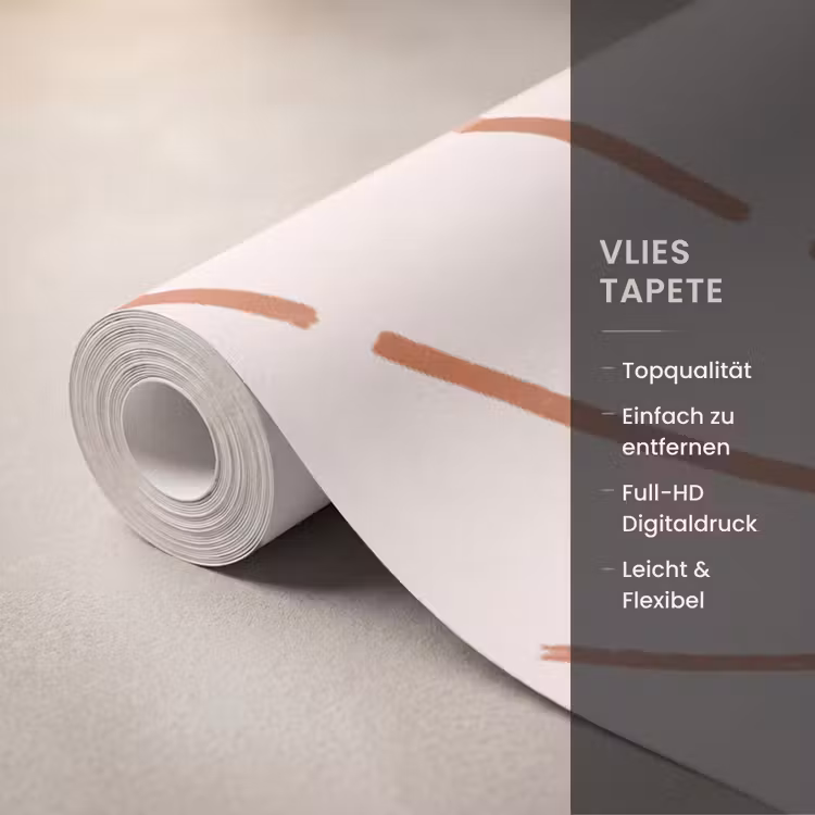 Tapete - Sonne – Strahlen – Abstrakt – Terrakotta – Modern — 3