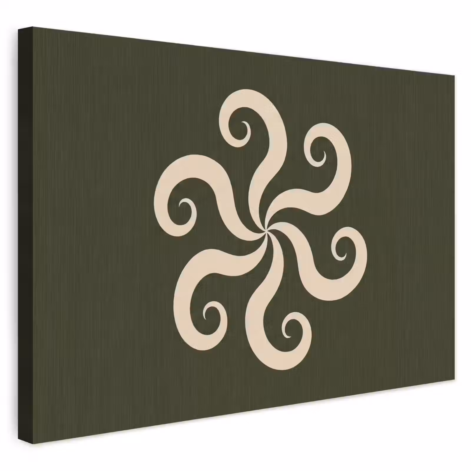 Outdoor Leinwand - Muster – Spirale – Abstrakt – Modern – Grün — 1