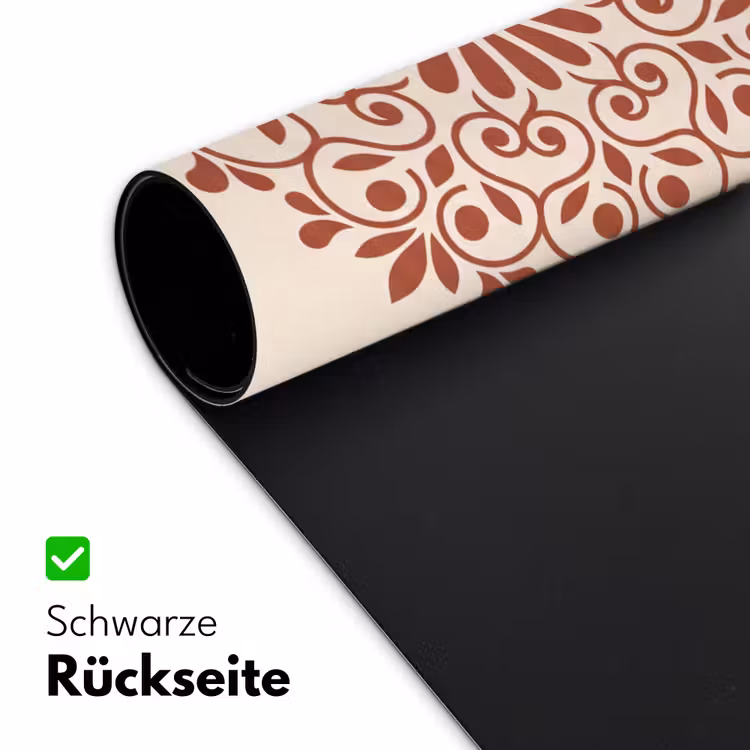 Schreibtischunterlage - Dekoration – Kreis – Symmetrisch – Modern – Rotbraun — 2