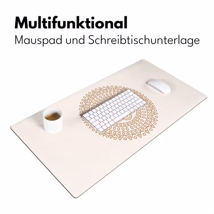 Schreibtischunterlage - Mandala – Geometrisch – Abstrakt – Orientalisch – Braun — 4