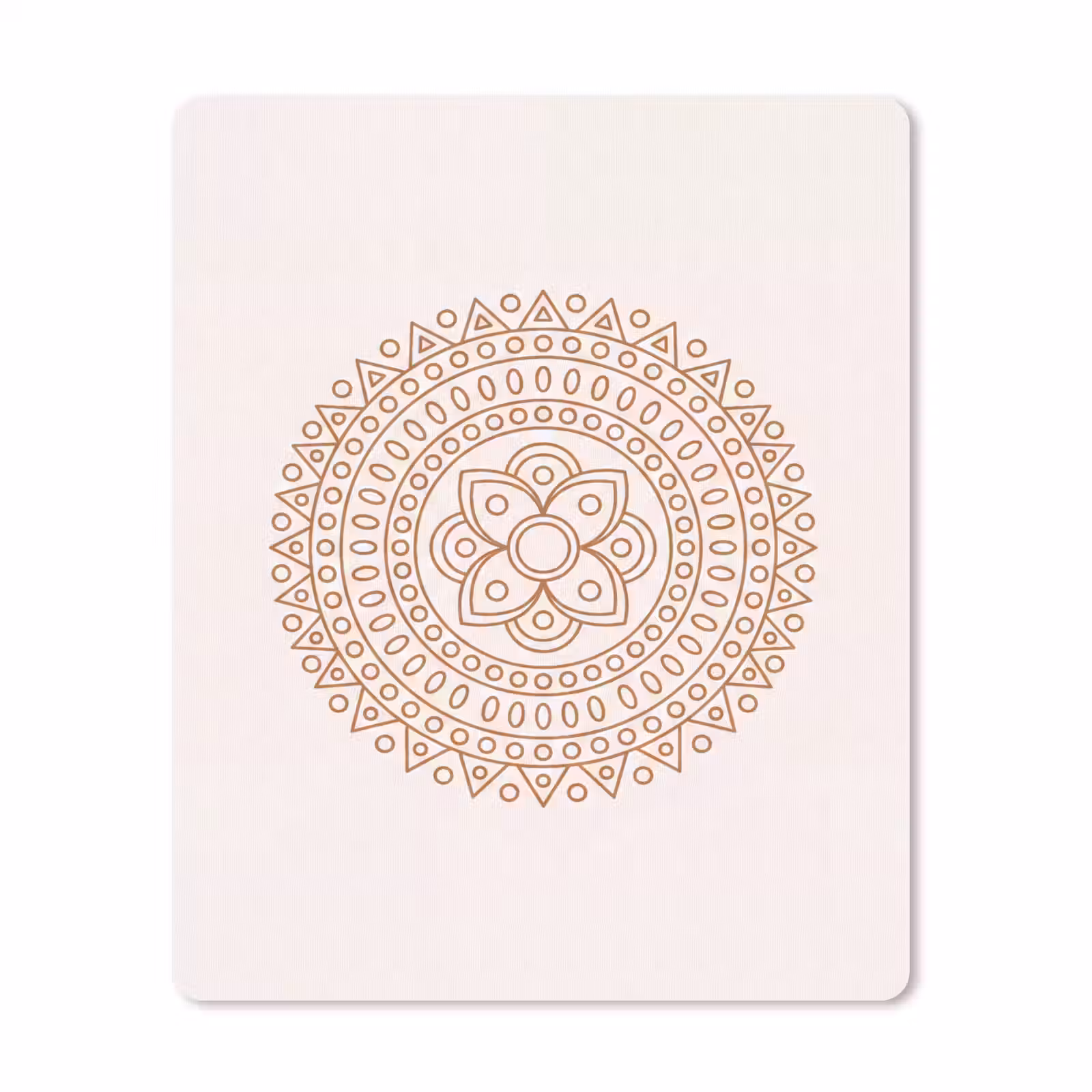 Mauspad - Mandala – Geometrisch – Abstrakt – Orientalisch – Braun — 1