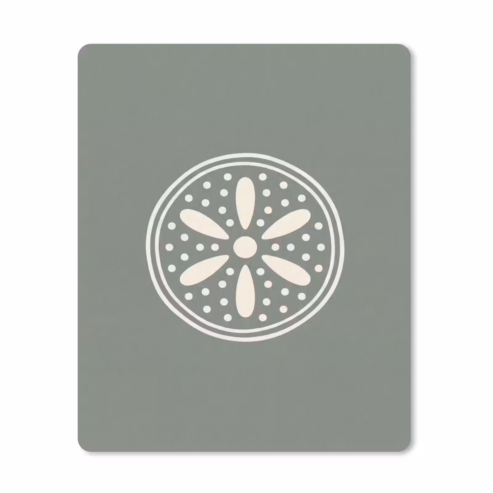 Mauspad - Muster – Kreis – Abstrakt – Grün – Dekoration — 1