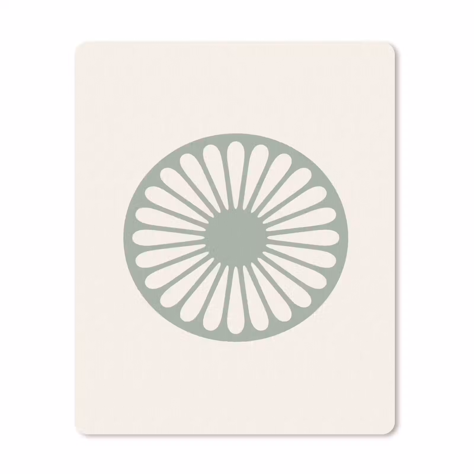Mauspad - Zusammenfassung – Muster – Radial – Modern – Grün — 1